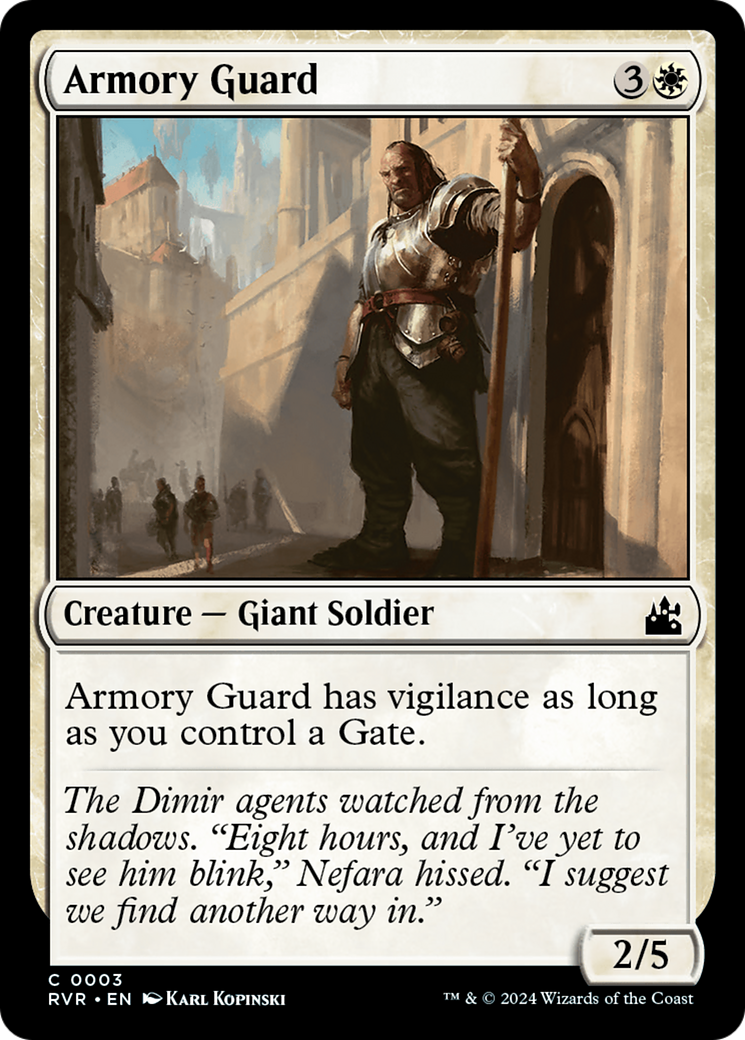 Armory Guard [Ravnica Remastered] | Jomio and Rueliete's Cards and Comics
