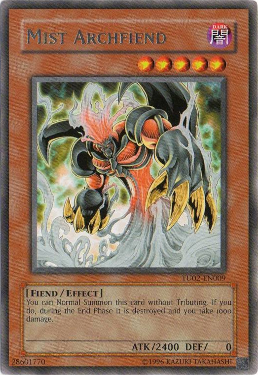 Mist Archfiend [TU02-EN009] Rare | Jomio and Rueliete's Cards and Comics