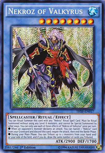 Nekroz of Valkyrus [THSF-EN017] Secret Rare | Jomio and Rueliete's Cards and Comics