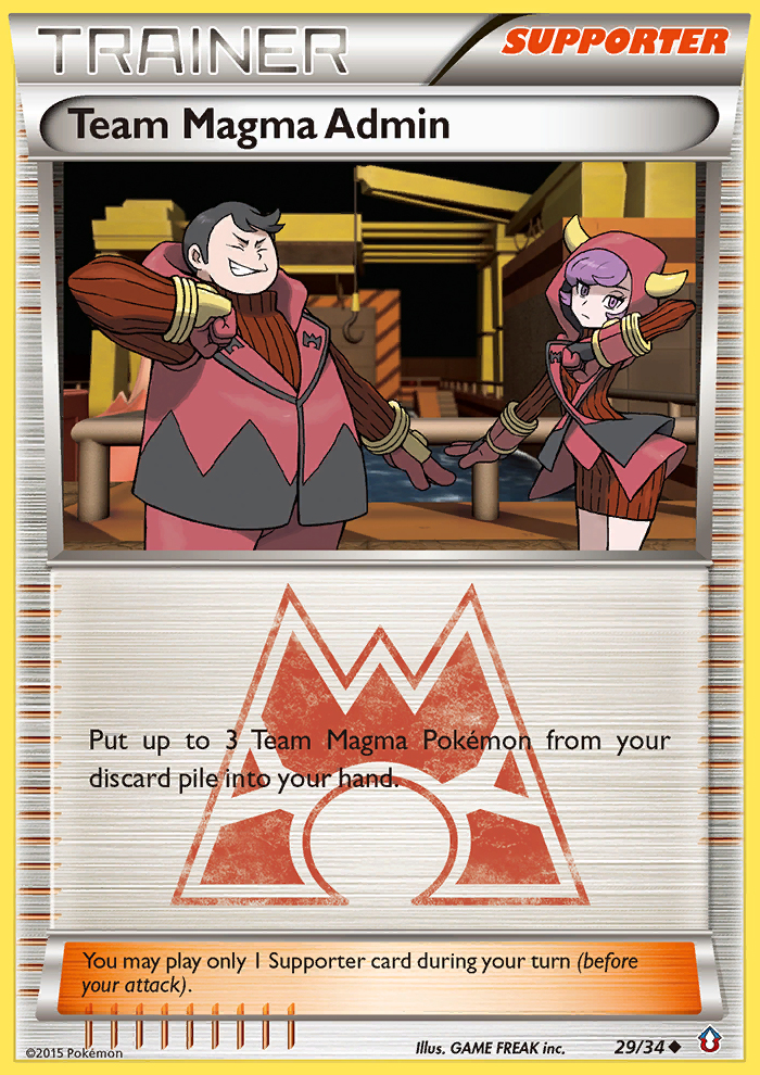 Team Magma Admin (29/34) [XY: Double Crisis] | Jomio and Rueliete's Cards and Comics