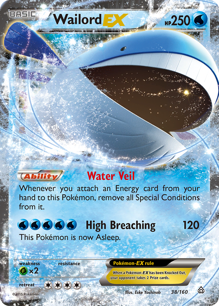Wailord EX (38/160) [XY: Primal Clash] | Jomio and Rueliete's Cards and Comics
