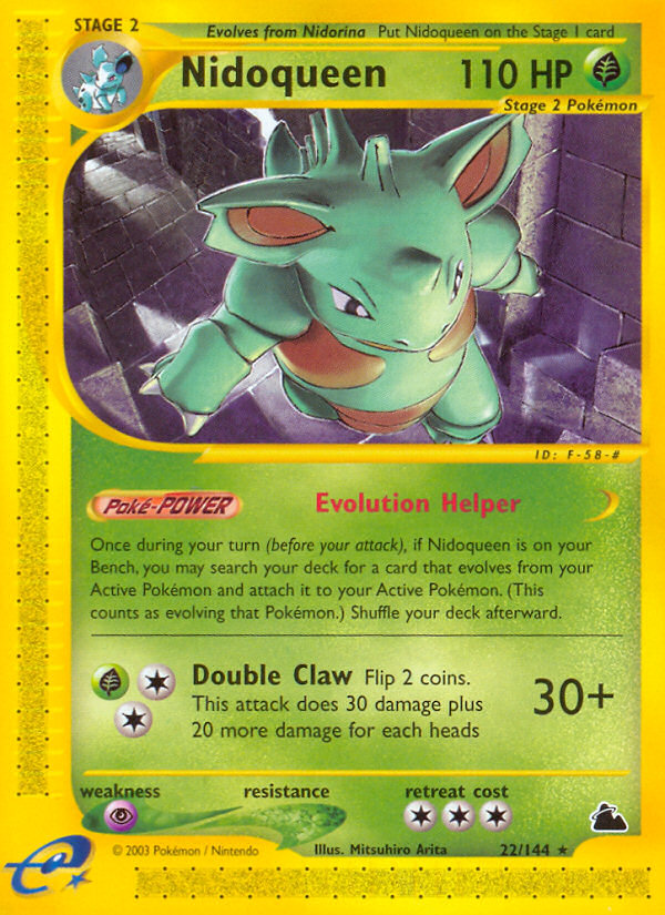 Nidoqueen (22/144) [Skyridge] | Jomio and Rueliete's Cards and Comics