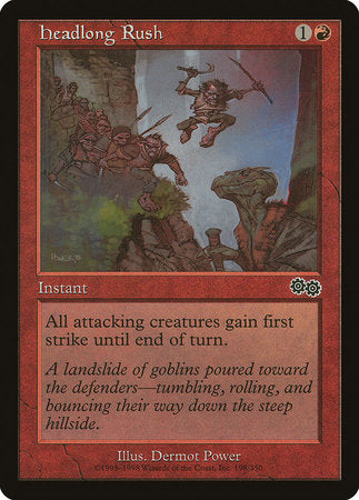 Headlong Rush [Urza's Saga] | Jomio and Rueliete's Cards and Comics