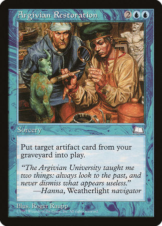 Argivian Restoration [Weatherlight] | Jomio and Rueliete's Cards and Comics