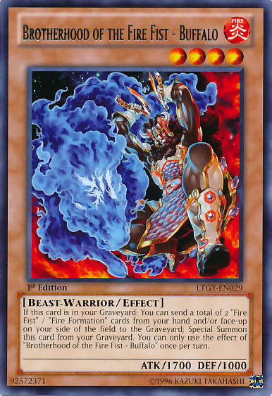 Brotherhood of the Fire Fist - Buffalo [LTGY-EN029] Rare | Jomio and Rueliete's Cards and Comics