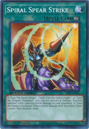 Spiral Spear Strike [SS04-ENA21] Common | Jomio and Rueliete's Cards and Comics