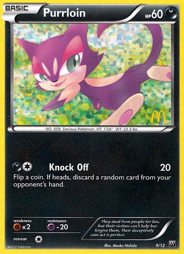 Purrloin (9/12) [McDonald's Promos: 2012 Collection] | Jomio and Rueliete's Cards and Comics