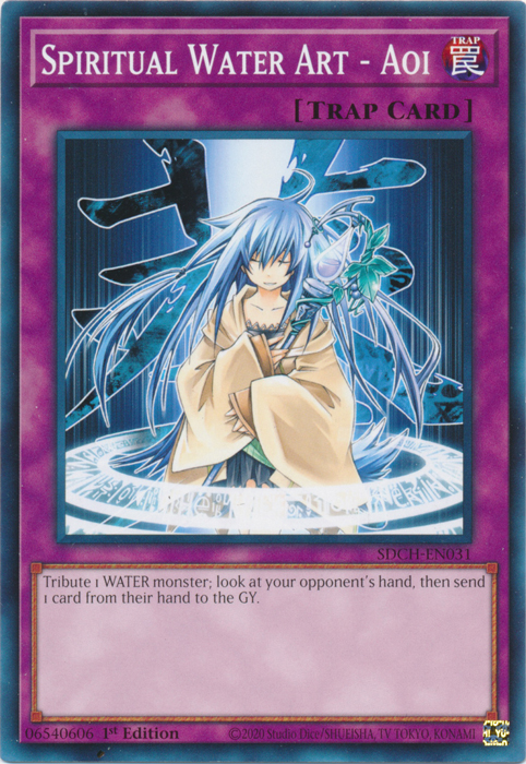 Spiritual Water Art - Aoi [SDCH-EN031] Common | Jomio and Rueliete's Cards and Comics