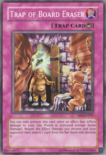 Trap of Board Eraser [DR1-EN047] Common | Jomio and Rueliete's Cards and Comics