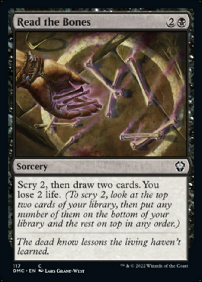 Read the Bones [Dominaria United Commander] | Jomio and Rueliete's Cards and Comics