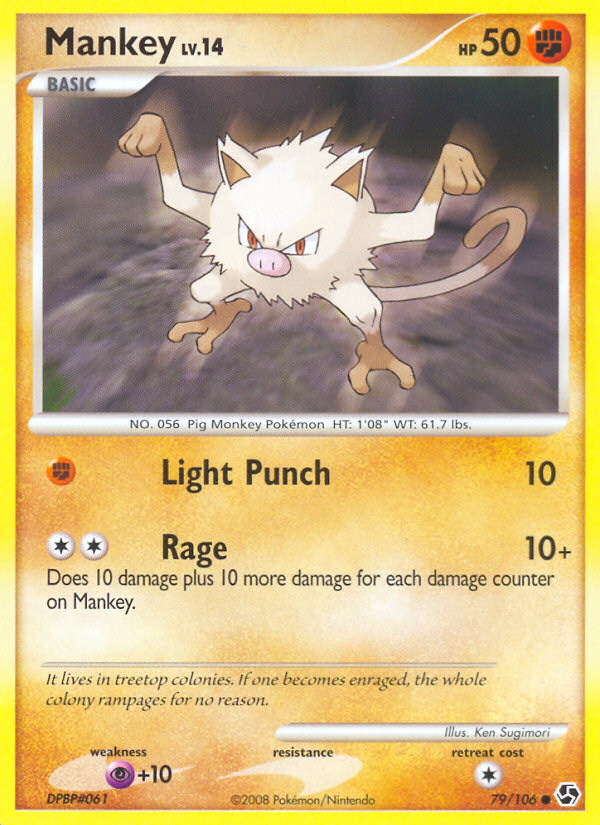 Mankey (79/106) [Diamond & Pearl: Great Encounters] | Jomio and Rueliete's Cards and Comics