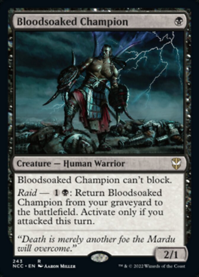 Bloodsoaked Champion [Streets of New Capenna Commander] | Jomio and Rueliete's Cards and Comics
