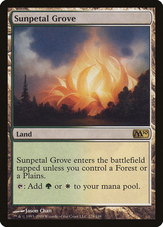 Sunpetal Grove [Magic 2010] | Jomio and Rueliete's Cards and Comics