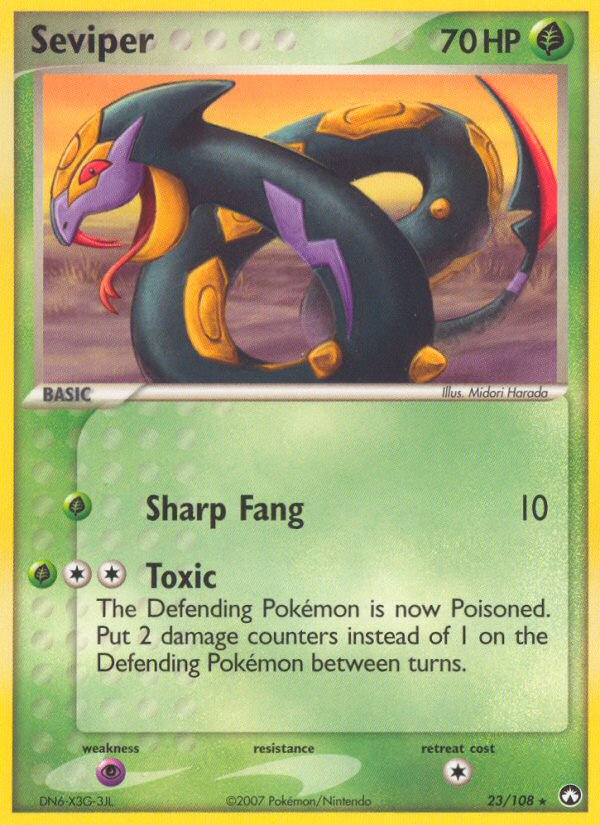 Seviper (23/108) [EX: Power Keepers] | Jomio and Rueliete's Cards and Comics
