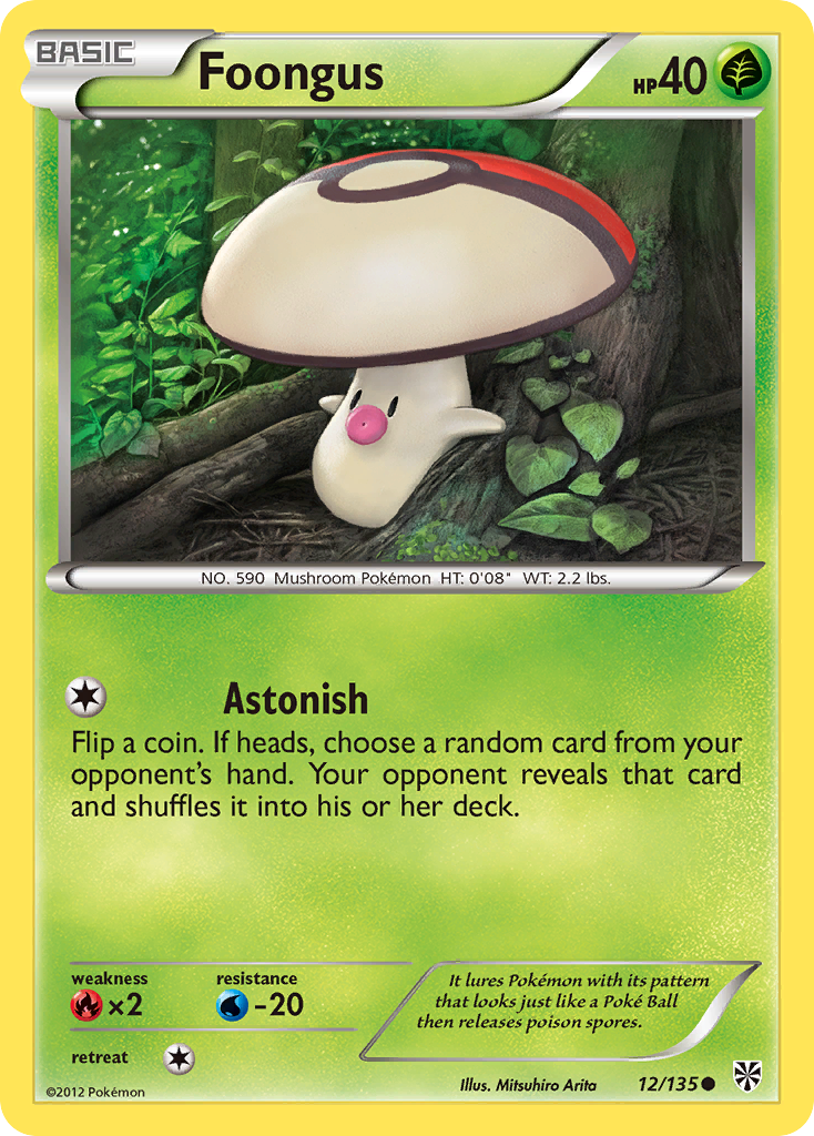 Foongus (12/135) [Black & White: Plasma Storm] | Jomio and Rueliete's Cards and Comics