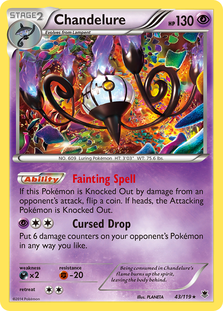 Chandelure (43/119) [XY: Phantom Forces] | Jomio and Rueliete's Cards and Comics