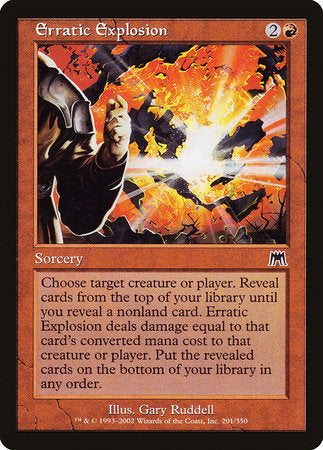 Erratic Explosion [Onslaught] | Jomio and Rueliete's Cards and Comics