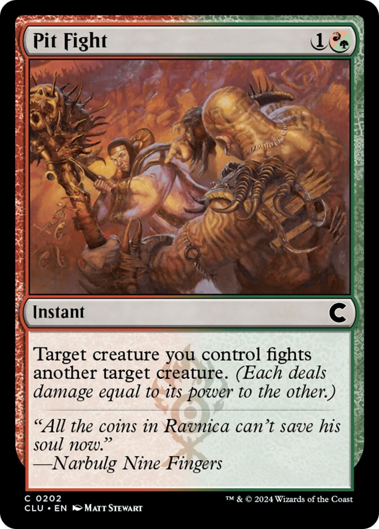 Pit Fight [Ravnica: Clue Edition] | Jomio and Rueliete's Cards and Comics