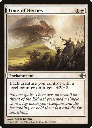 Time of Heroes [Rise of the Eldrazi] | Jomio and Rueliete's Cards and Comics