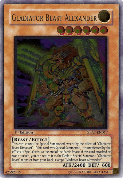 Gladiator Beast Alexander (UTR) [GLAS-EN017] Ultimate Rare | Jomio and Rueliete's Cards and Comics