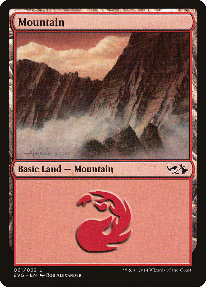 Mountain (61) (Elves vs. Goblins) [Duel Decks Anthology] | Jomio and Rueliete's Cards and Comics