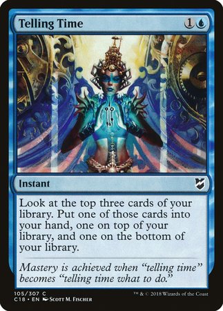 Telling Time [Commander 2018] | Jomio and Rueliete's Cards and Comics