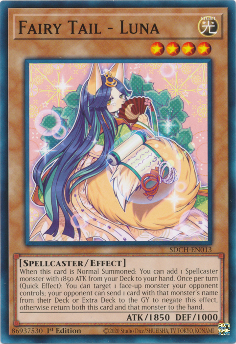 Fairy Tail - Luna [SDCH-EN013] Common | Jomio and Rueliete's Cards and Comics