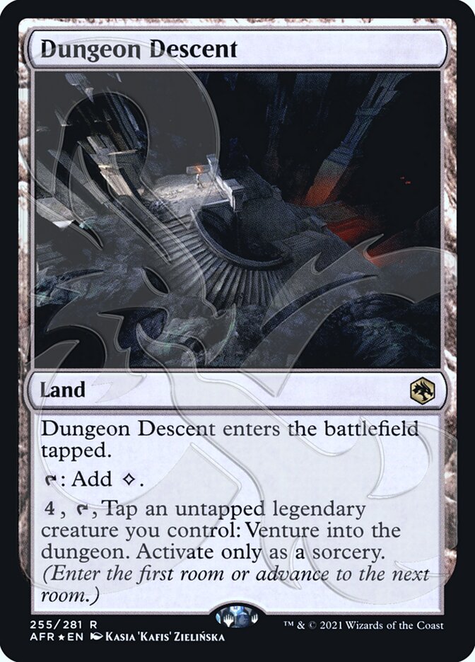Dungeon Descent (Ampersand Promo) [Dungeons & Dragons: Adventures in the Forgotten Realms Promos] | Jomio and Rueliete's Cards and Comics