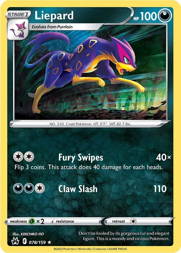 Liepard (078/159) [Sword & Shield: Crown Zenith] | Jomio and Rueliete's Cards and Comics