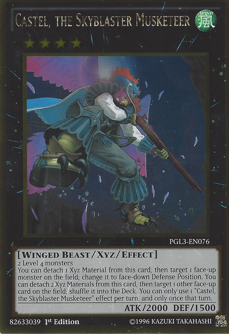 Castel, the Skyblaster Musketeer [PGL3-EN076] Gold Rare | Jomio and Rueliete's Cards and Comics