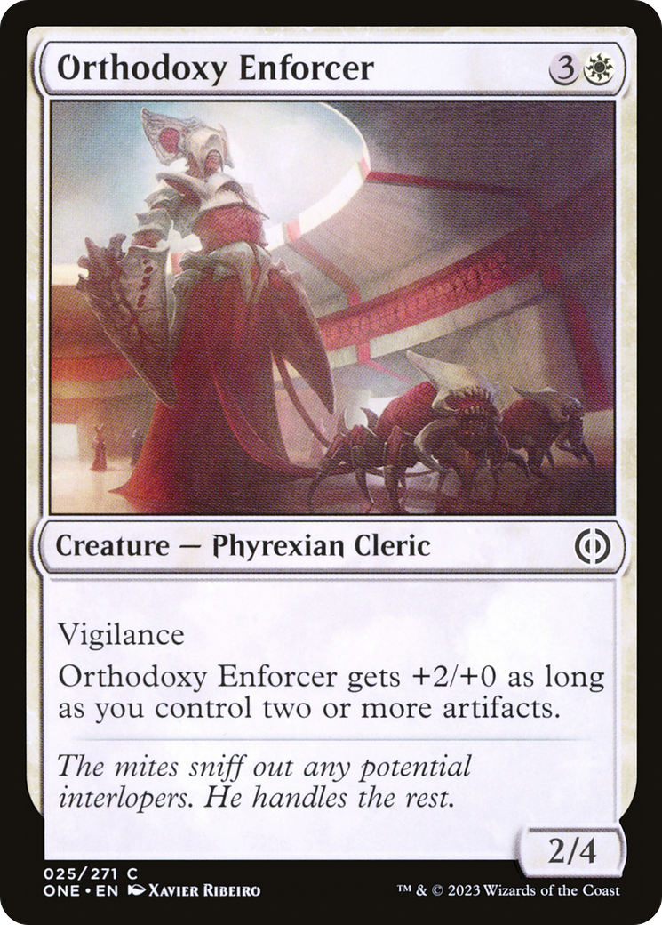 Orthodoxy Enforcer [Phyrexia: All Will Be One] | Jomio and Rueliete's Cards and Comics