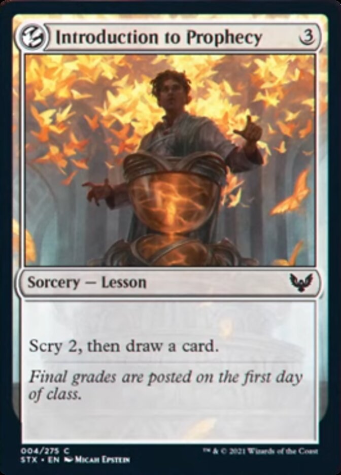 Introduction to Prophecy [Strixhaven: School of Mages] | Jomio and Rueliete's Cards and Comics
