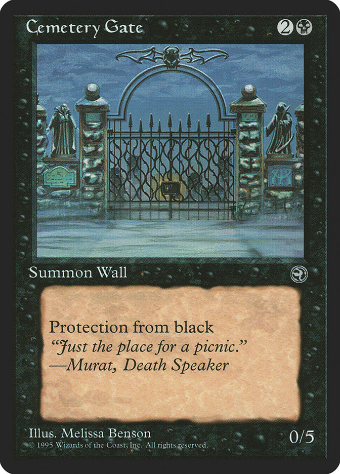 Cemetery Gate (Murat Flavor Text) [Homelands] | Jomio and Rueliete's Cards and Comics