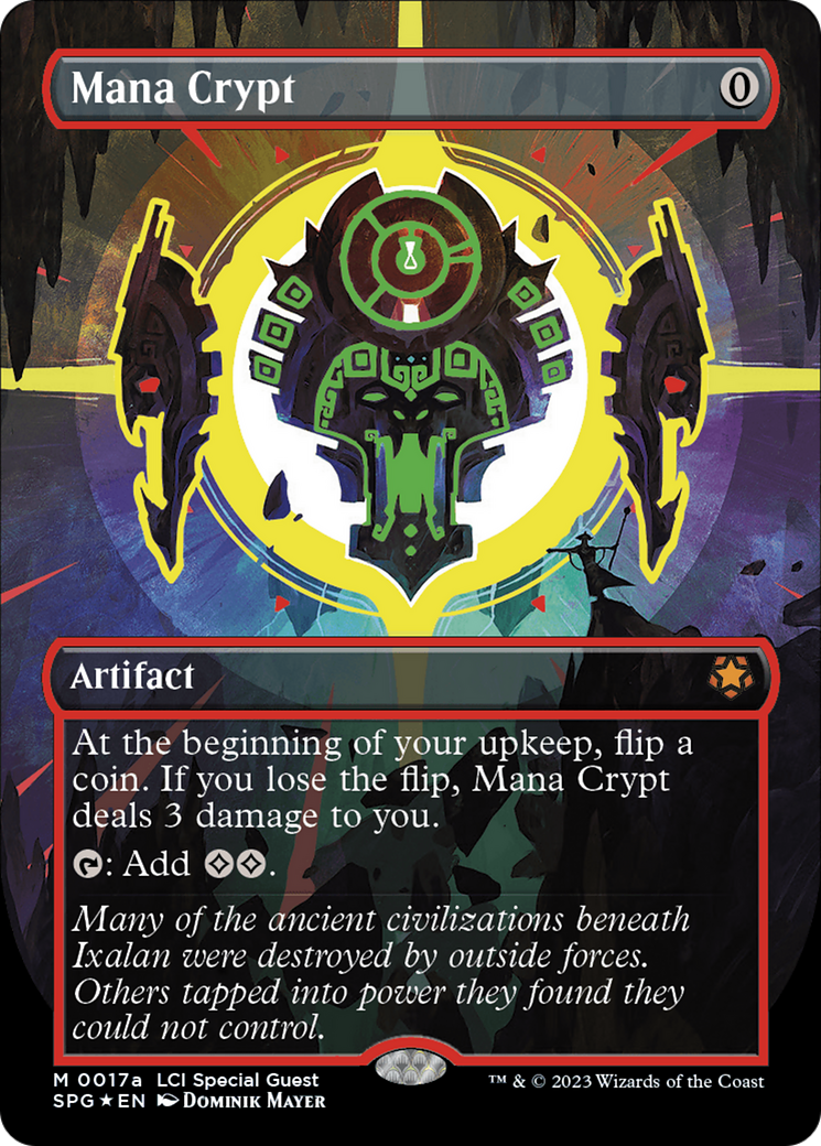 Mana Crypt (0017a) (Borderless) [The Lost Caverns of Ixalan Special Guests] | Jomio and Rueliete's Cards and Comics