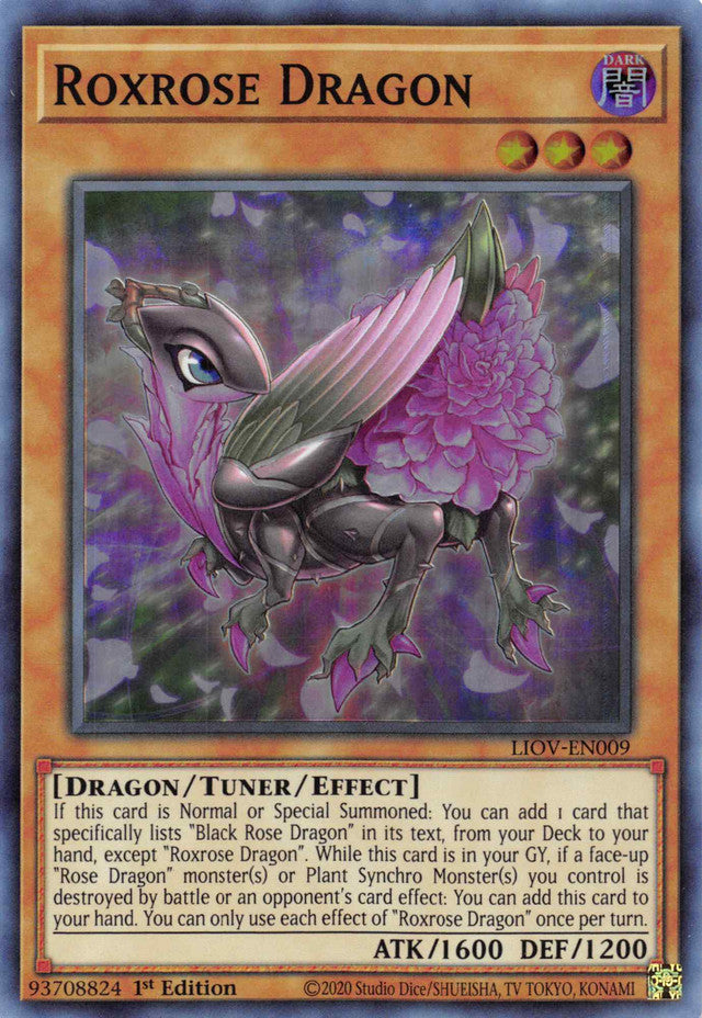 Roxrose Dragon [LIOV-EN009] Super Rare | Jomio and Rueliete's Cards and Comics