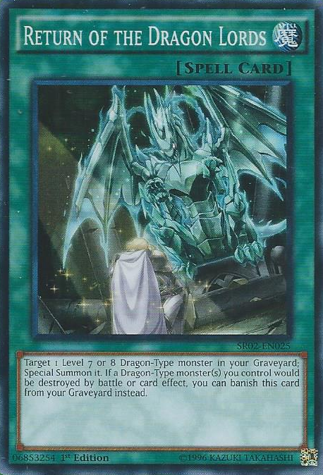 Return of the Dragon Lords [SR02-EN025] Super Rare | Jomio and Rueliete's Cards and Comics