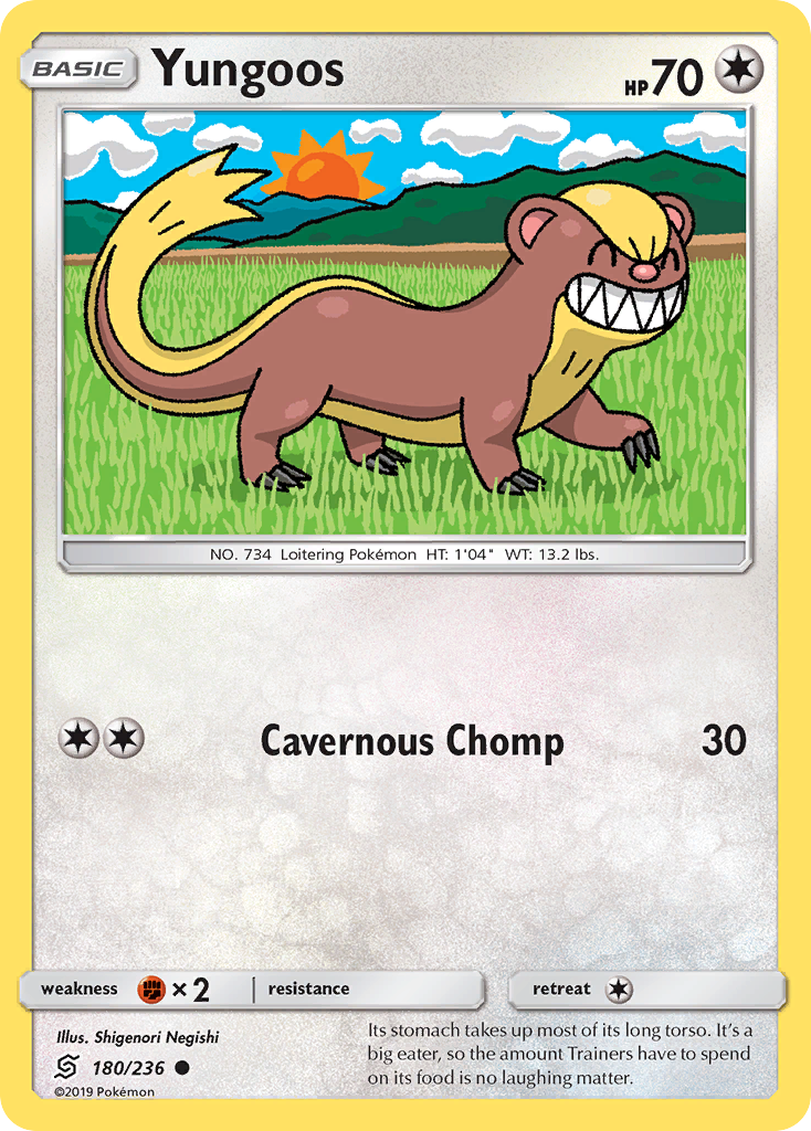 Yungoos (180/236) [Sun & Moon: Unified Minds] | Jomio and Rueliete's Cards and Comics