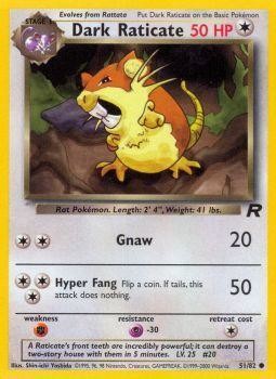 Dark Raticate (51/82) [Team Rocket Unlimited] | Jomio and Rueliete's Cards and Comics