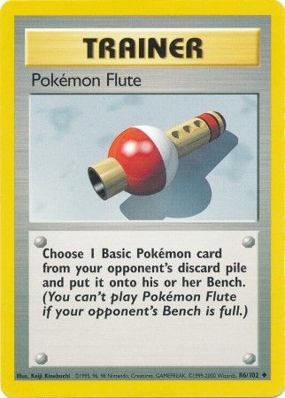 Pokemon Flute (86/102) [Base Set Unlimited] | Jomio and Rueliete's Cards and Comics