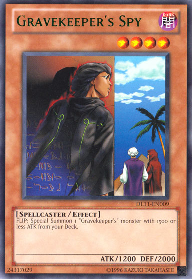 Gravekeeper's Spy (Green) [DL11-EN009] Rare | Jomio and Rueliete's Cards and Comics
