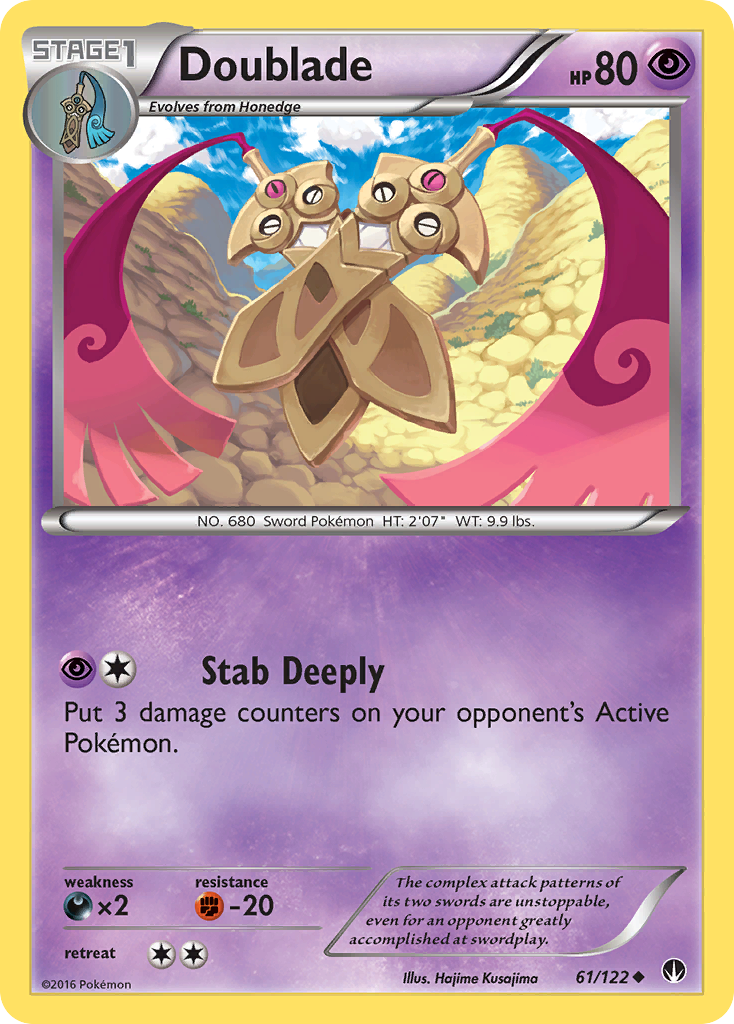 Doublade (61/122) [XY: BREAKpoint] | Jomio and Rueliete's Cards and Comics