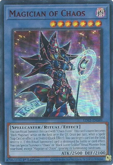 Magician of Chaos (Red) [LDS3-EN089] Ultra Rare | Jomio and Rueliete's Cards and Comics