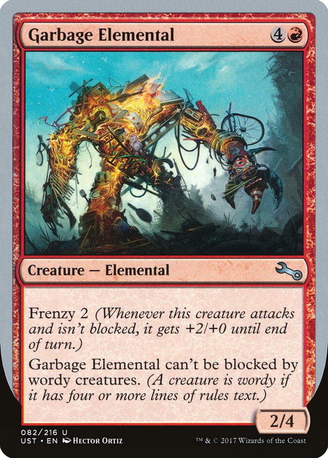Garbage Elemental (2/4 Creature) [Unstable] | Jomio and Rueliete's Cards and Comics