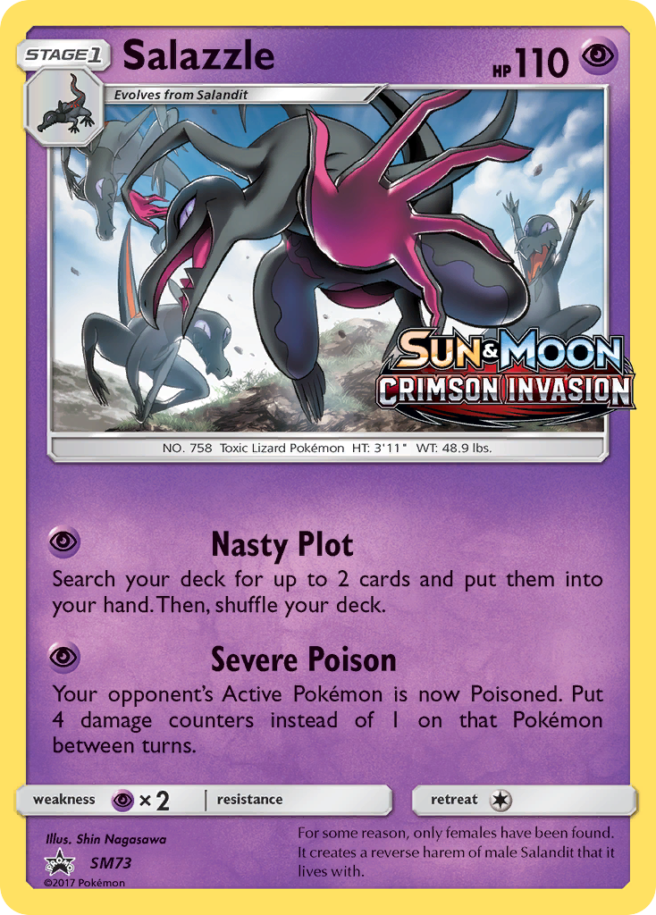 Salazzle (SM73) [Sun & Moon: Black Star Promos] | Jomio and Rueliete's Cards and Comics