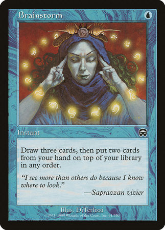 Brainstorm [Mercadian Masques] | Jomio and Rueliete's Cards and Comics