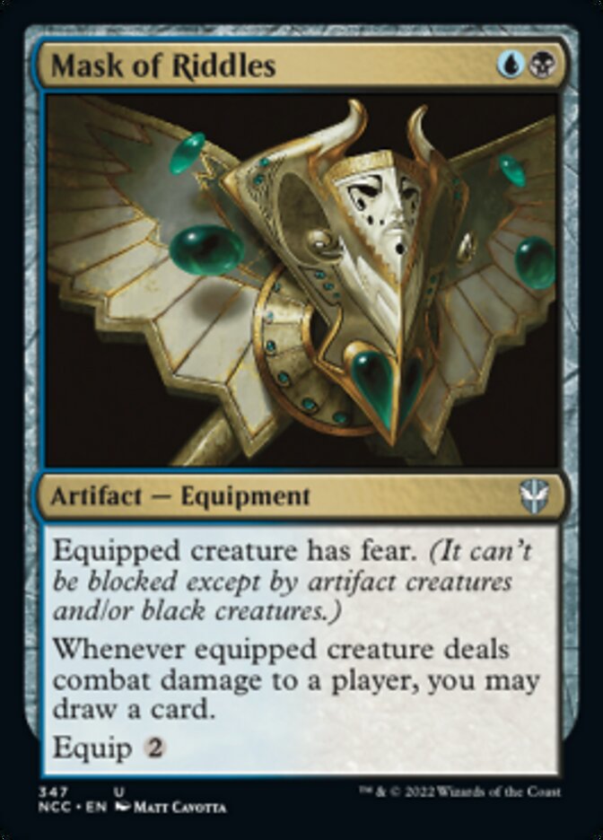 Mask of Riddles [Streets of New Capenna Commander] | Jomio and Rueliete's Cards and Comics