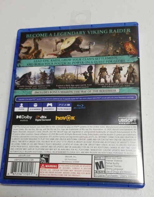 Assassins Creed Valhalla - Playstation 4 Video Game | Jomio and Rueliete's Cards and Comics