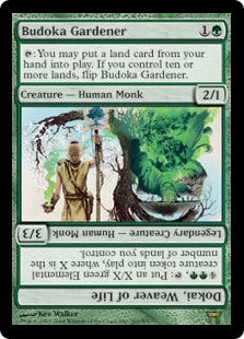 Budoka Gardener // Dokai, Weaver of Life [Champions of Kamigawa] | Jomio and Rueliete's Cards and Comics