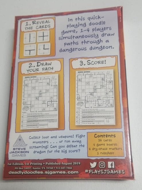 Deadly Doodles Steve Jackson Games Board Game | Jomio and Rueliete's Cards and Comics