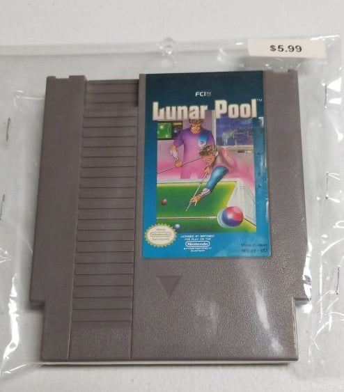 Lunar Pool - Nintendo Entertainment System (NES) Video Game | Jomio and Rueliete's Cards and Comics